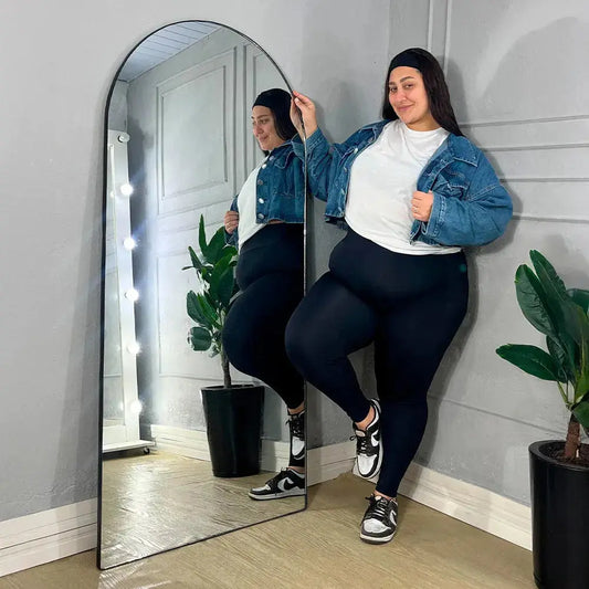 Full Length Arched Floor Mirror - Modern Scandinavian Arch (160x75cm) Mirrorum