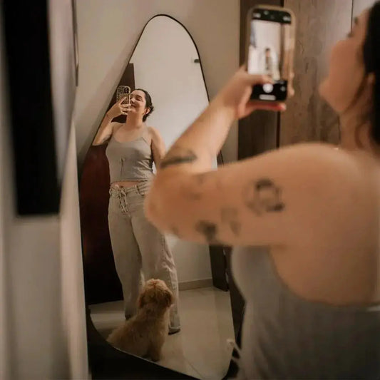 Rocha Organic Full-Length Mirror - 160 x 55 cm Contemporary Design Mirrorum