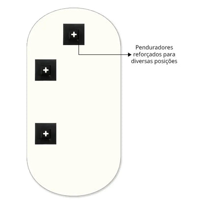 Slim Round Mirror with LED - Elegant and Modern Lighting Spiegel Weltt