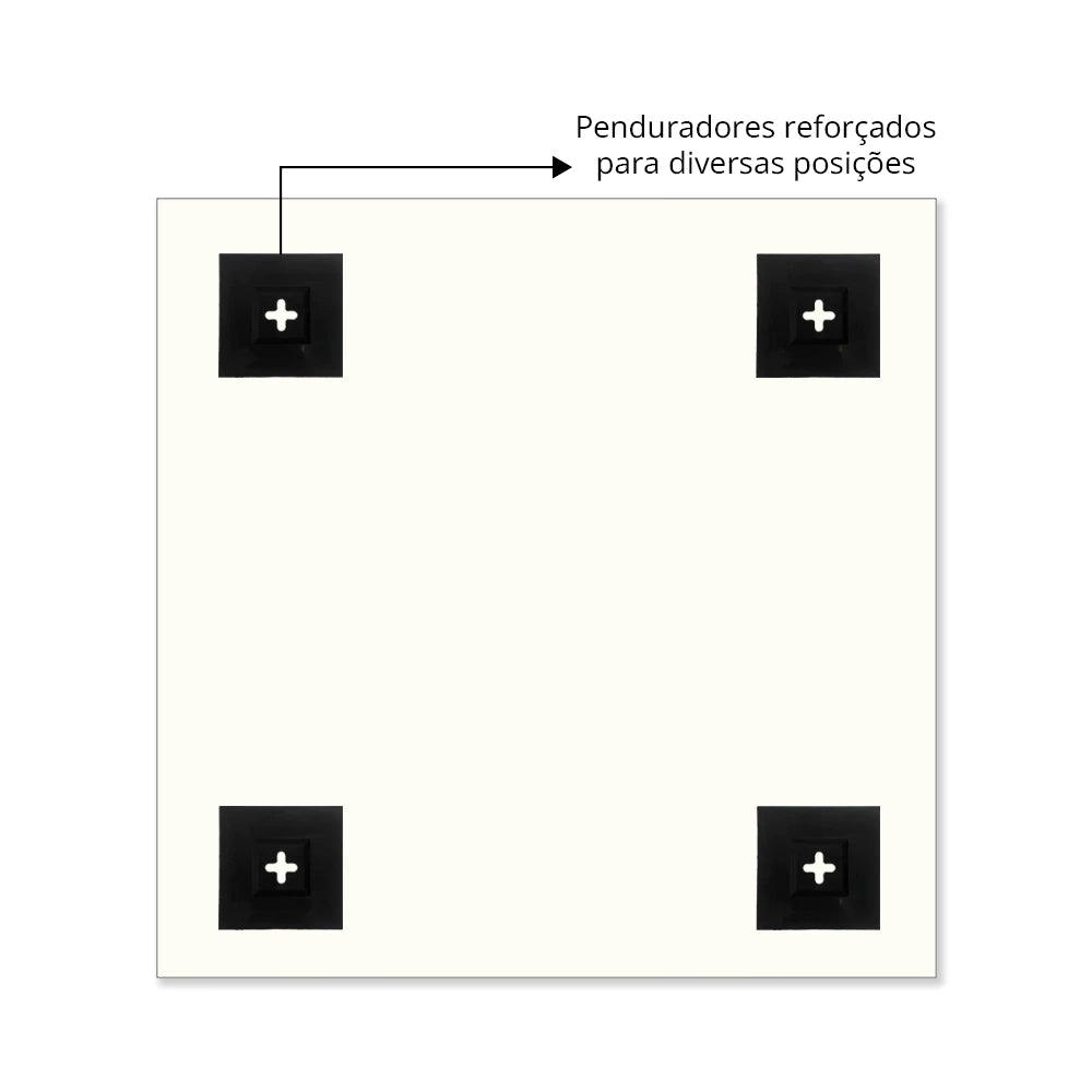 Slim Square Mirror With LED