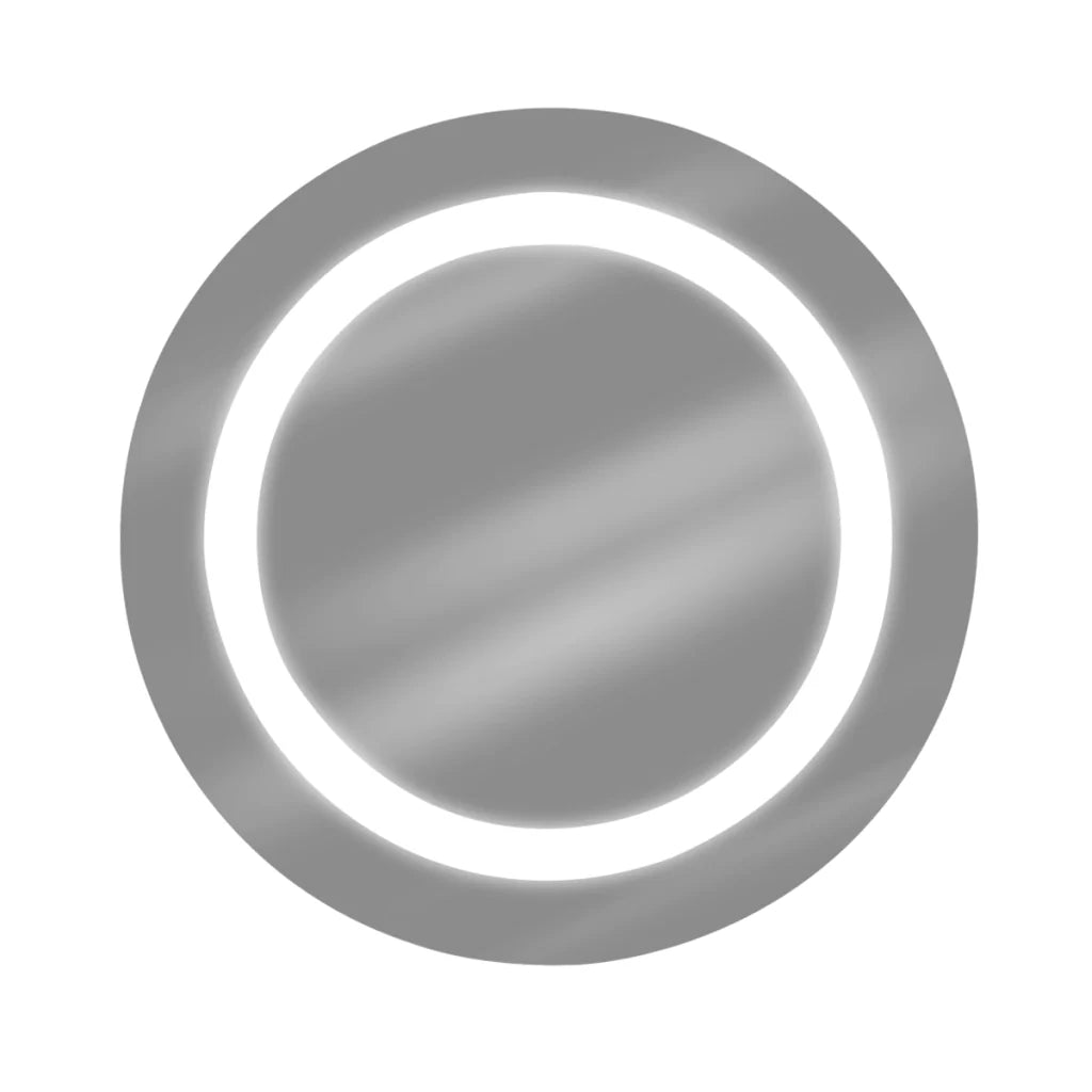 Modern Round Sandblasted Mirror with Premium LED Lighting